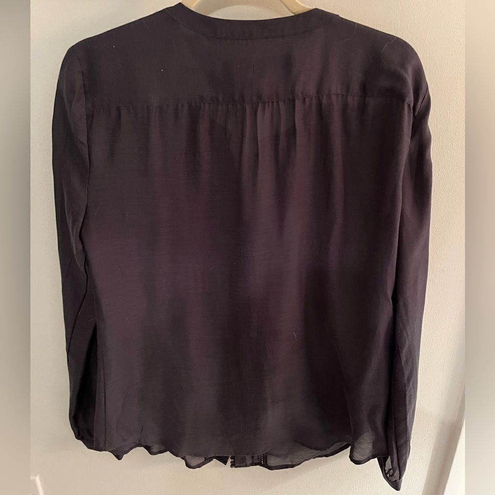 Loft Button Down with Pleated Design - Picture 2 of 4